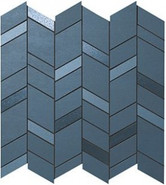 Мозаика Mek Blue Mosaico Chevron Wall (9MCU) керамика 30.5х30.5 см матовая, синий