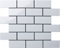 Мозаика Brick White 4.5x9.5 керамическая 28.75x29.2