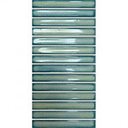 Настенная плитка Osaka Bars Green 12.5x25 DNA Tiles глянцевая керамическая 133481