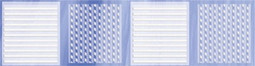Бордюр Агата В голубая Axima 6.5x35 глянцевая керамический СК000030357