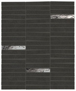 Мозаика Boost Mineral Tarmac Mosaico Domino Lux 35х29,2 керамогранит матовая, черный AIHK