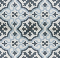 Керамогранит Venice Sky Blue Black Pre-cut 45x45 Etili Seramik матовый напольный