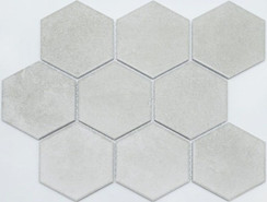 Мозаика PS95110-14 керамика 25.6х29.5 см матовая чип 95х110 мм, серый