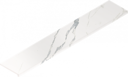 Ступень угловая Stellaris Statuario White Scalino 33x160 Angolare Dx керамогранит матовая Italon 620070002621