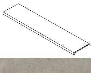 Ступень фронтальная Rinascente Fusion Argilla Scalino Frontale 33x160 керамогранит матовая Atlas Concorde 620070003244