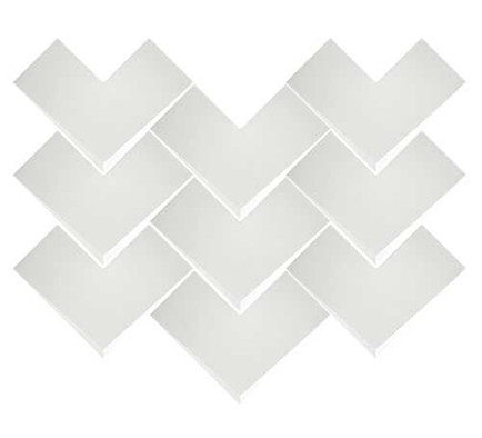 Настенная плитка Elle White Matt (118212) 20х20 Wow матовая керамическая