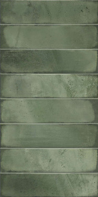 Настенная плитка Bricks Green 31.5x63 Azori глянцевая керамическая 927154