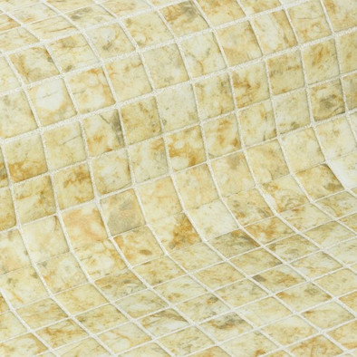 Мозаика Ezarri Sandstone стекло 31.3х49.5 см матовая чип 25х25 мм, желтый