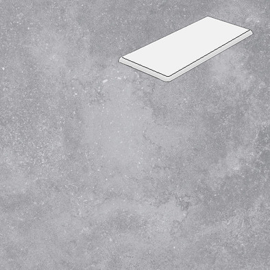 Ступень угловая с фаской R20 Blue 33х60 керамогранит матовая Lifebrick Limestone