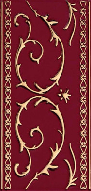 Декор Narciso B Oro Su Bordeaux 10x20 Petracer`s Grand Elegance глянцевый керамический B NARCIS B 01