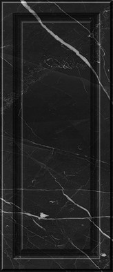Настенная плитка Noir черная 02 25х60 глянцевая керамическая