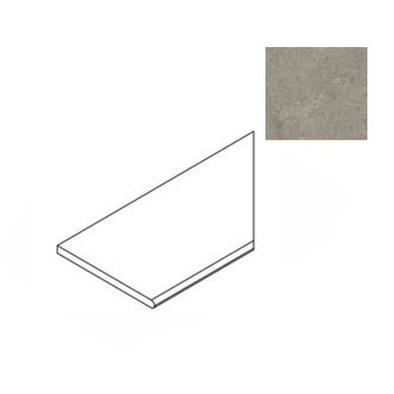 Керамогранит Forte Dei Marmi Rock Lunar Grey Round Ang. Dx 30x60 Atlas Concorde матовый бортик закругленный правый 620090001235