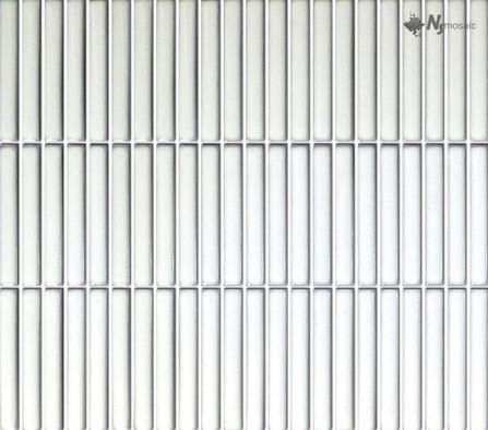 Мозаика R-337 керамика глянцевая 28.2х30.8 см чип 12х92 мм, белый