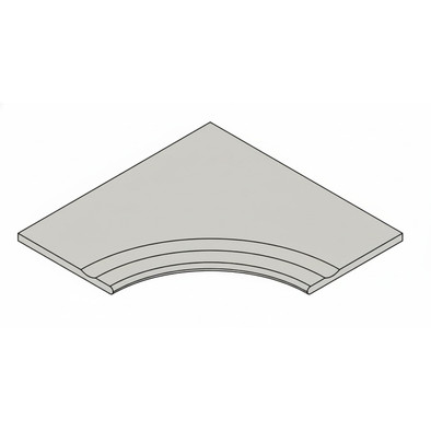 Керамогранит Fossil Grey Bordo 30x120 Svasato Round Italon x2 матовый, структурированный бортик закругленный с выемкой 620090001414