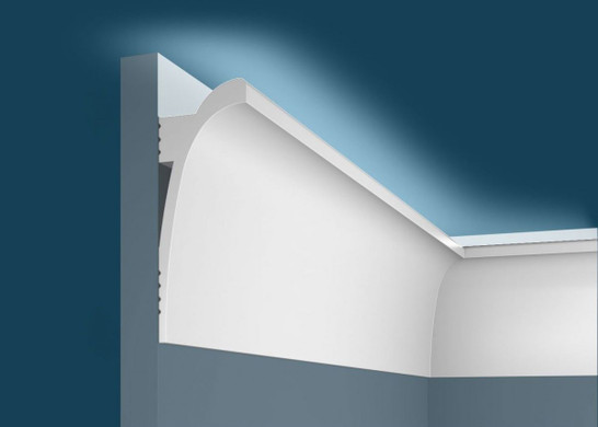 Cosca Карниз для скрытого освещения KX003, 120х45, 2000 мм, Экополимер/13