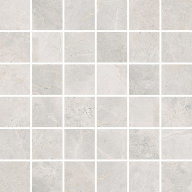 Мозаика Mosaic Masterstone White Poler 29.7x29.7 керамогранит полированная, белый, серый