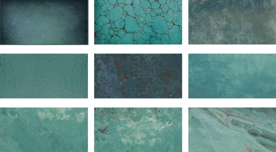 Плитка для бассейна фарфоровая Firuze Mix FZ165165 Serapool 16.5х16.5 матовая, рельефная, глазурованная под камень голубой, синий