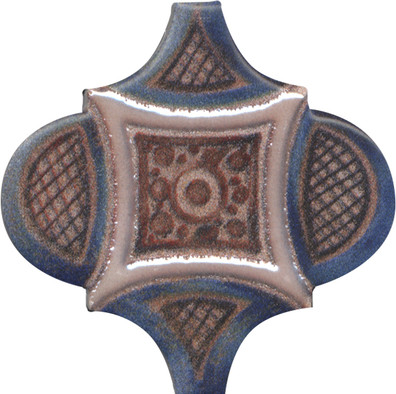 Панно KMP3STA011M6X Панно Арабески Марокко 2 (из 6 частей 6,5x6,5) 10x25x6,9 Kerama Marazzi матовая керамическое