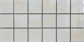 Мозаика Mk.Aquarius Onyx Beige Polished керамогранит 15х30 см полированная бежевый