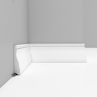 Плинтус D193A ДM Decomaster дюрополимер 2000х70х16 мм 