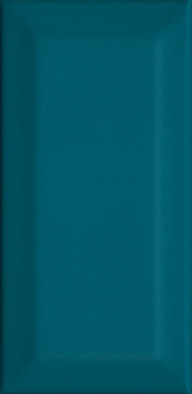 Настенная плитка 16057 Клемансо Бирюзовый Грань 7.4x15 Kerama Marazzi глянцевая керамическая