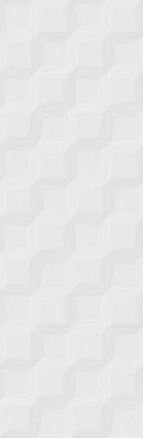 Настенная плитка HFE500 Rev. Sector Blanco, 30x90 глянцевая, рельефная (структурированная) керамическая