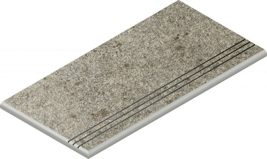 Ступень Нордика Сильвер Закругленная Грип 30x60 Левая керамогранит антискользящая (grip) 620040000166