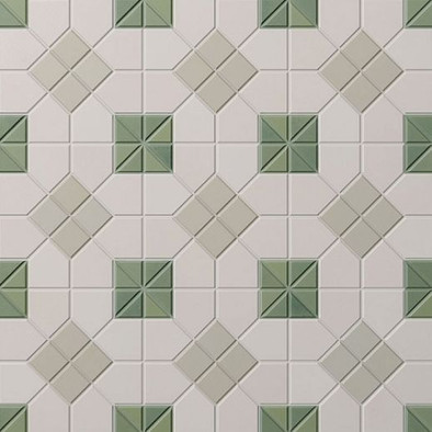 Керамогранит Tesserae Suit Moss 28x28 Wow матовый напольный 127935