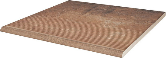Ступень клинкерная Ceramika Paradyz Scandiano Rosso Stopnica Prosta 30x30 (0,9), матовая фронтальная