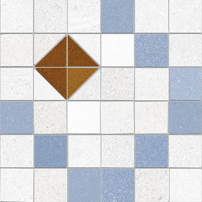 Керамогранит Tabarly-R 3 Azul 20x20 универсальный матовый