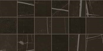 Мозаика MK.Trex1530Nlp_10 mm 15х30 керамогранит лаппатированная, коричневый