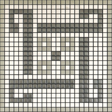 Мозаика Memoria Luce MEMOA02 керамика 30х30 см Appiani матовая чип 12х12 мм, бежевый, белый, серый