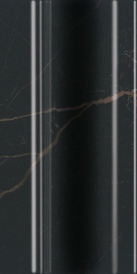 Плинтус FMD017 Алькала Черный 10x20 Kerama Marazzi глянцевый керамический
