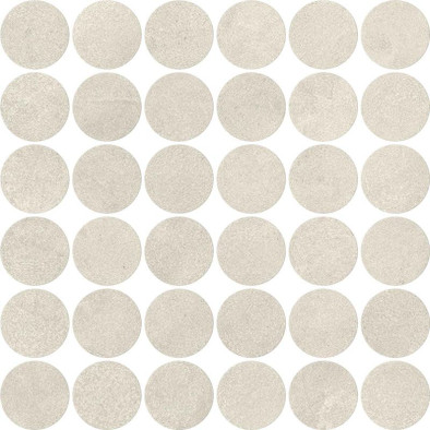 Мозаика Boost Expression Ice Mosaico Circle 32x32 керамогранит Atlas Concorde Italy матовая, бежевый AYYY