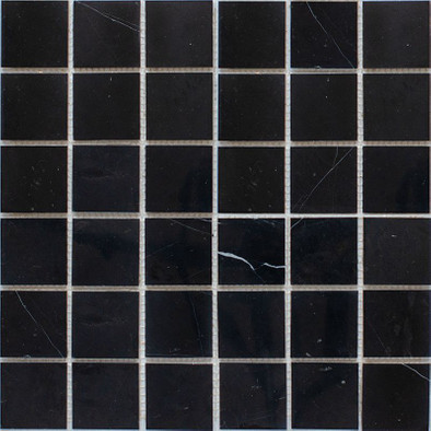 Мозаика 48x48 Black Polished (JMST056) 305x305x4, натур. мрамор