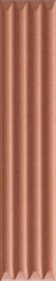 Настенная плитка Up Cannettato  Avana Glossy 5x25 La Fabbrica глянцевая, рельефная (структурированная) керамическая 192135