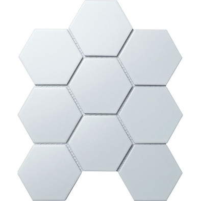 Мозаика Керамическая Hexagon big White Matt (SBH1005) 256х295х6