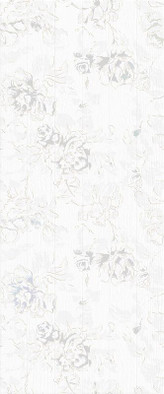 Декор Bianca white 01 25х60 керамический