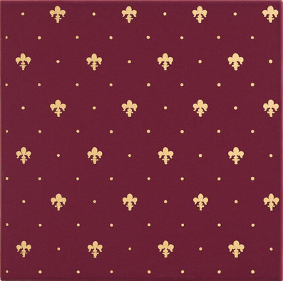 Декор Giglio Oro Su Bordeaux 20x20 Petracer`s Grand Elegance Gold глянцевый керамический GLL03-01