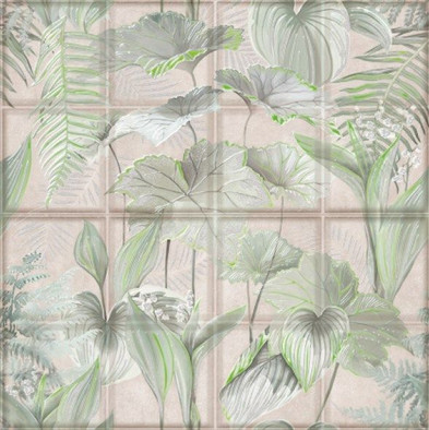 Панно Maiolica Crema(2 шт) Керлайф 63x63 матовое керамическое 921274