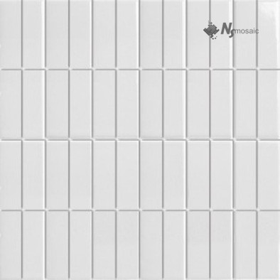 Мозаика P-540 керамика матовая 30х30 см NSmosaic Porcelain Series чип 23х73 мм, белый