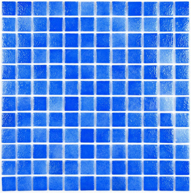 Мозаика Atlantis Blue Art стекло 31.5х31.5 см Bonaparte глянцевая чип 24х24 мм, голубой