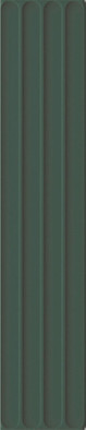 Настенная плитка Plinto In Green Matt 10.7х54.2 DNA Tiles матовая, рельефная (структурированная) керамическая 78803289
