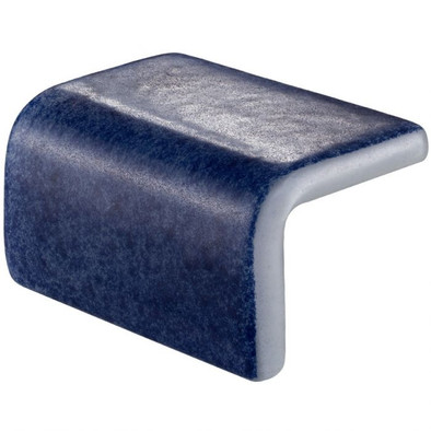 Мозаика Ezarri Corner 03 - D Safe стекло 3х5х2.5 см матовая, антислип чип 50х50 мм, синий