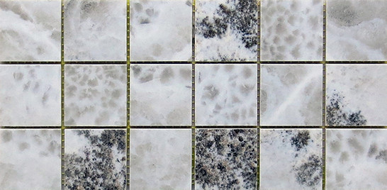 Мозаика MK.BlaDa1530LP 15х30 керамогранит лаппатированная, серый, черный