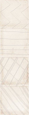 Декор Alchimia Decor Ivory 7,5x30 глянцевый керамический