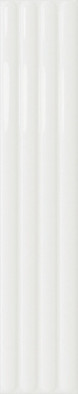 Настенная плитка Plinto Out White Gloss 10.7х54.2 DNA Tiles глянцевая, рельефная (структурированная) керамическая 78803297 фото Настенная плитка Plinto Out White Gloss 10.7х54.2 DNA Tiles глянцевая, рельефная (структурированная) керамическая 78803297