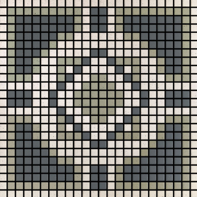 Мозаика Memoria Ombra MEMOH08 керамика 30х30 см Appiani матовая чип 12х12 мм, бежевый, зеленый, серый