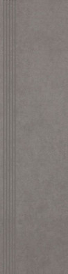 Ступень фронтальная Intero Grys Stopnica Prosta Nacinana Mat. 29,8x119,8 керамогранит матовая 5900144068247