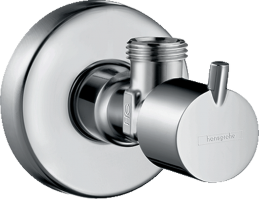 Угловой вентиль Hansgrohe с рукояткой S